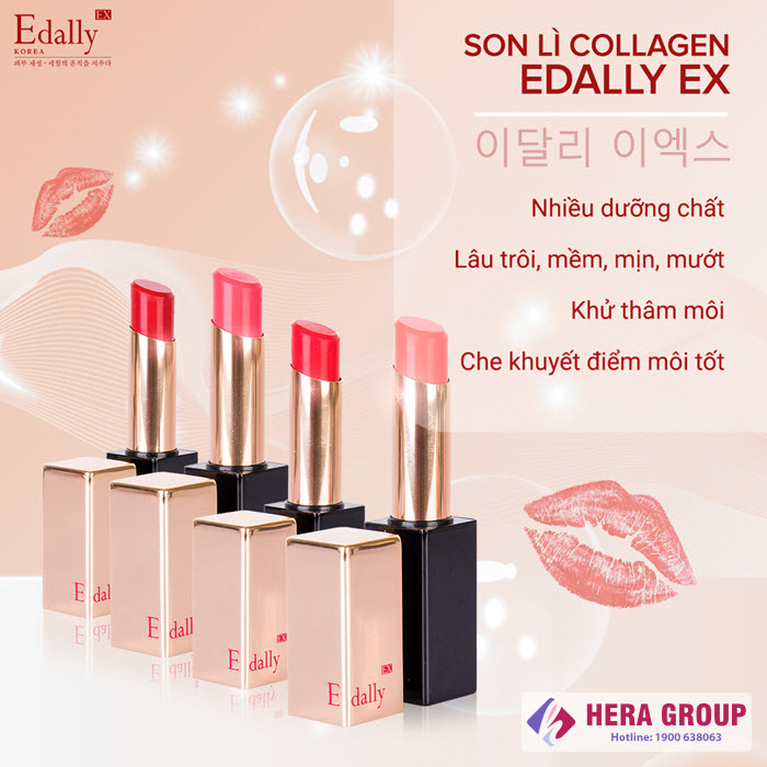 Công dụng Son môi collagen Edally Ex